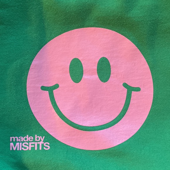 MISFITS Green Hoodie Size XL - Picture 6 of 8